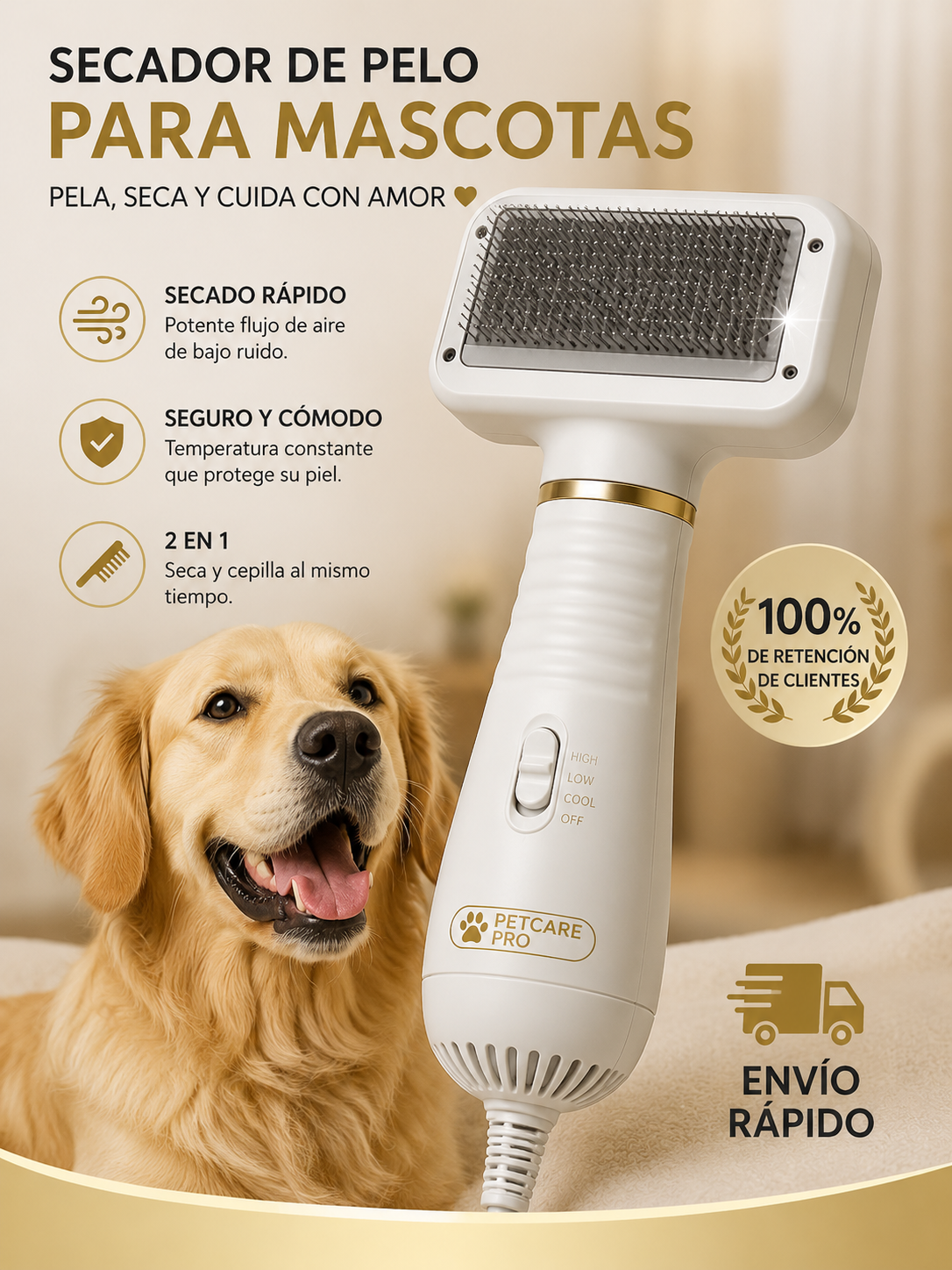 Secador de Pelo para Mascotas✨