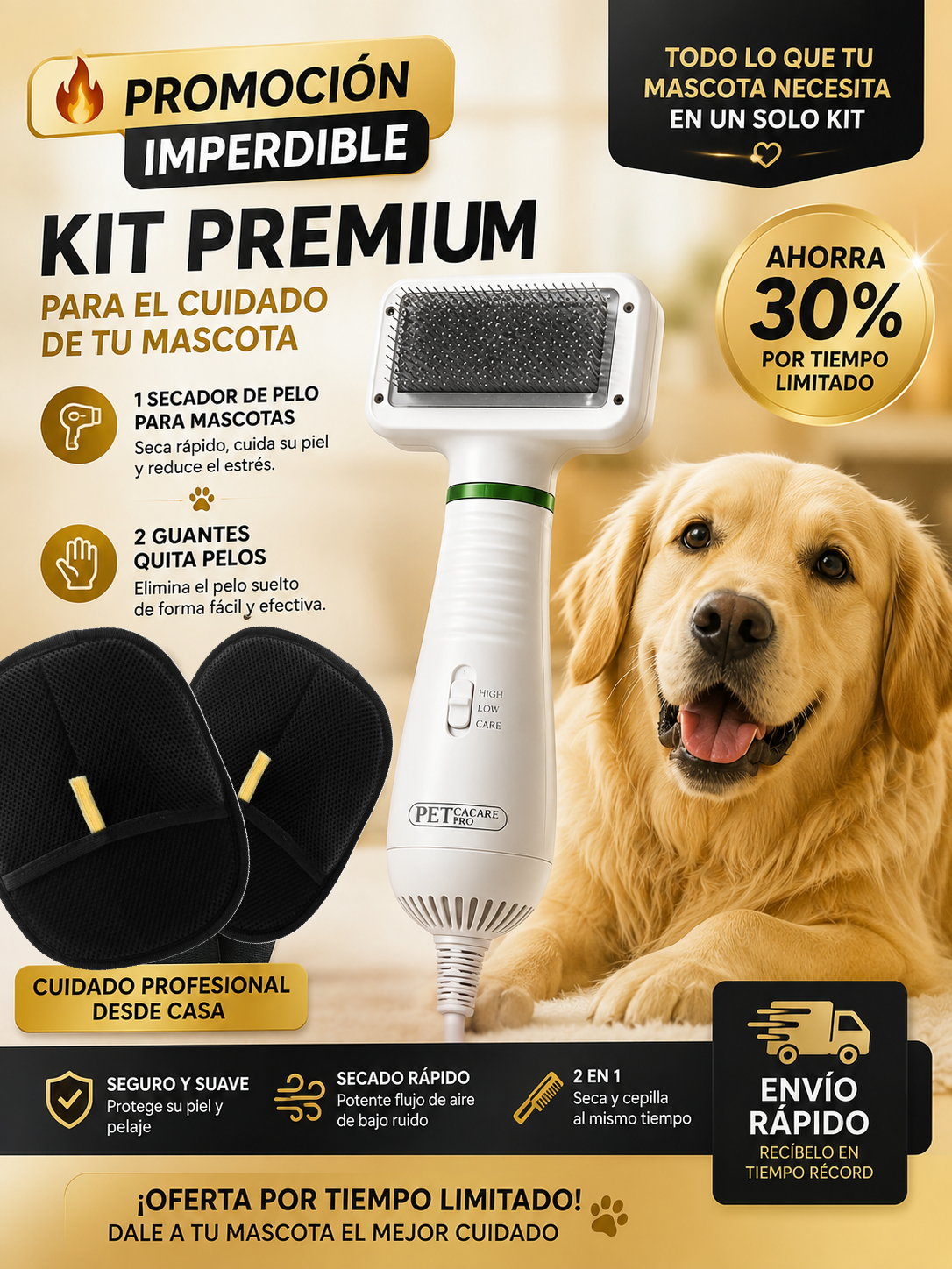 Secador de Pelo para Mascotas✨