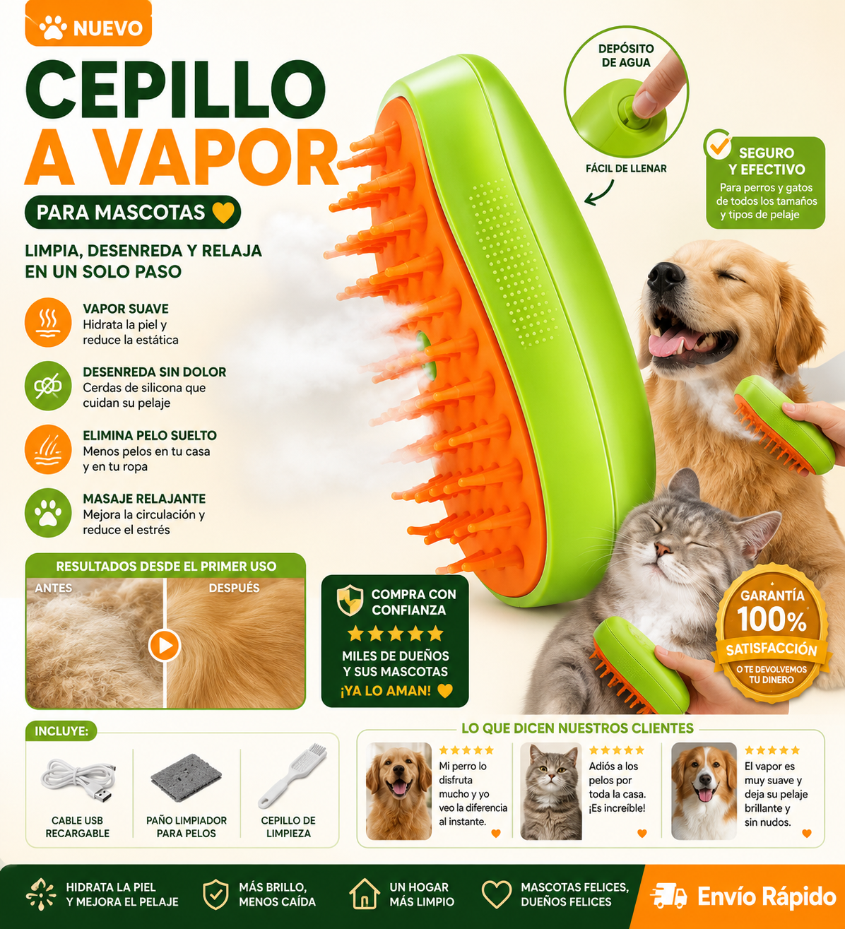 PACK X2 Cepillo a Vapor ✨